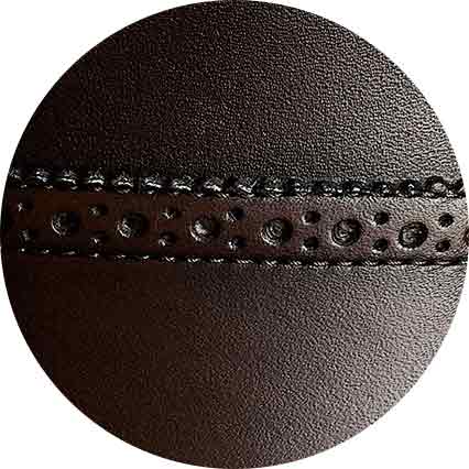 Brown Leather Capped Derby Shoes