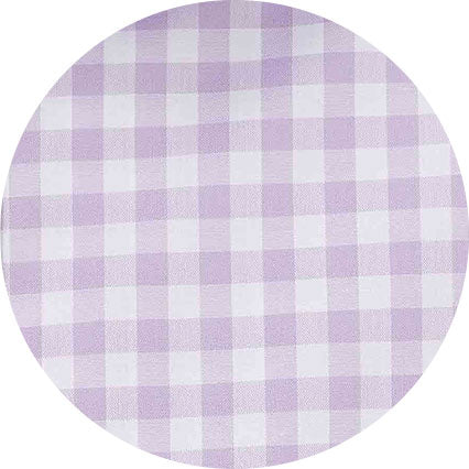 Lilac Cotton Gingham Check Classic Fit Formal Shirt - Single Cuff