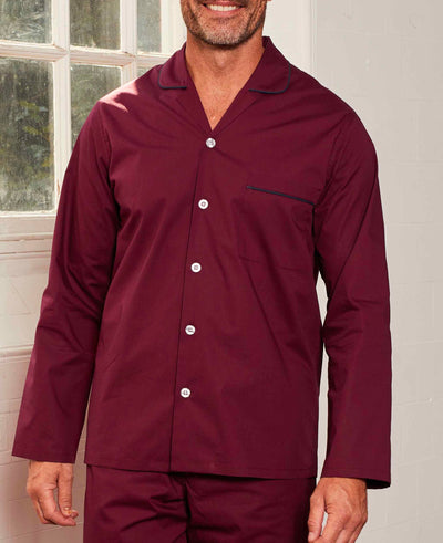 Burgundy Wine Cotton Pyjamas