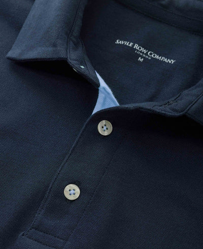 Navy Classic Fit Short Sleeve Polo Shirt