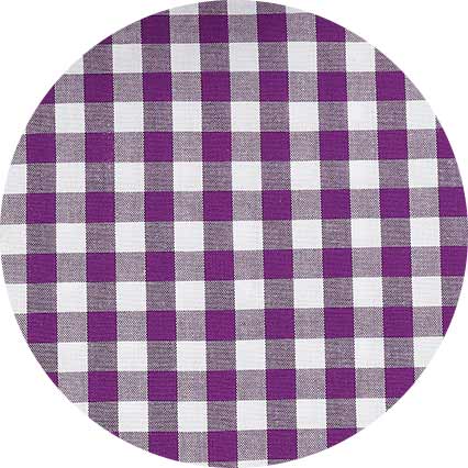 Purple Gingham Check Classic Fit Formal Shirt - Single Cuff