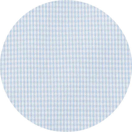 Sky Blue Cotton Gingham Check Slim Fit Winchester Formal Shirt - Double Cuff