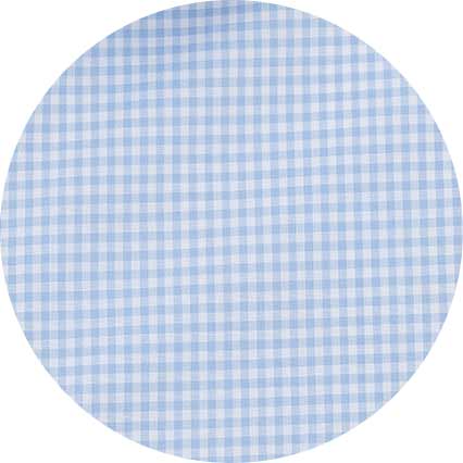 Sky Blue Cotton Gingham Slim Fit Formal Shirt - Single Cuff