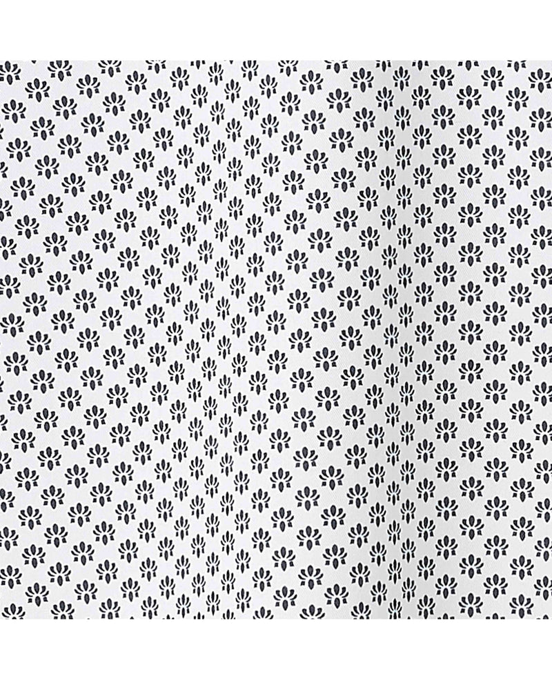 White Cotton Classic Fit Printed Casual Shirt