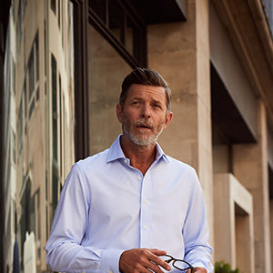 Men's Blue formal shirt image