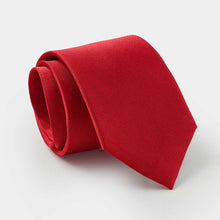 red silk tie