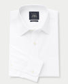 White Poplin Classic Fit Formal Shirt - Single or Double Cuff