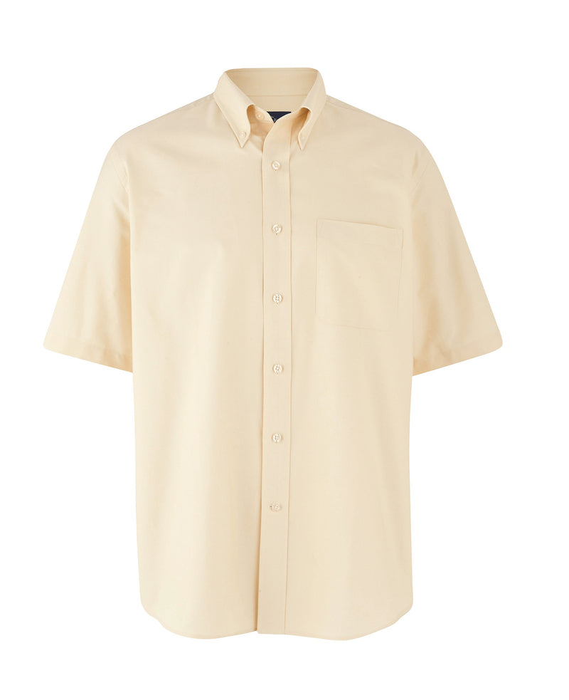 Yellow Button-Down Short Sleeve Oxford Shirt [RTC]