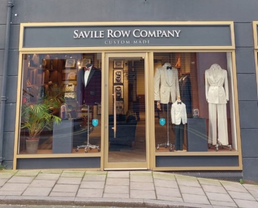 Shop front of Savile Row Custom Made