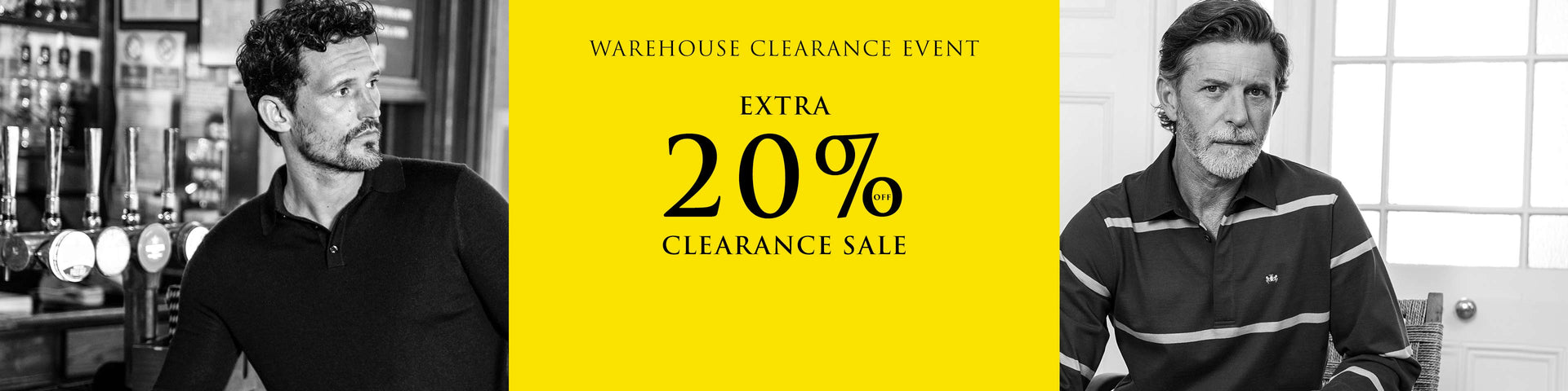 Extra 20% off clearance sale