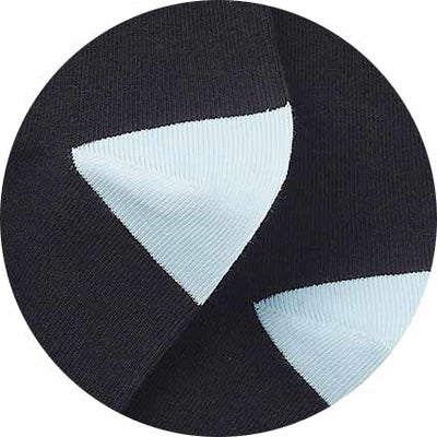 Men's Black Cotton Blend Pack of Three Socks Fabric Swatch