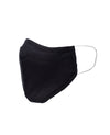 Black Cotton Poplin Face Mask