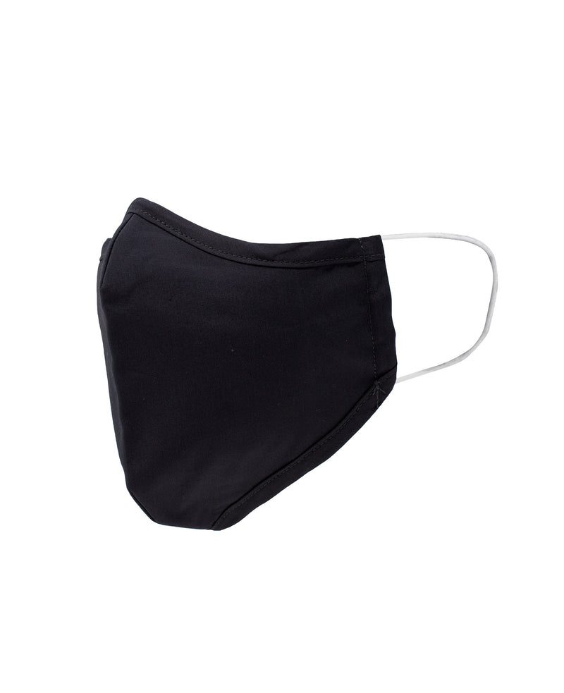 Men's Black Cotton Poplin Washable Face Mask For Men And Women