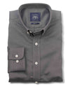 Black Fine Oxford Slim Fit Casual Shirt [RTC]