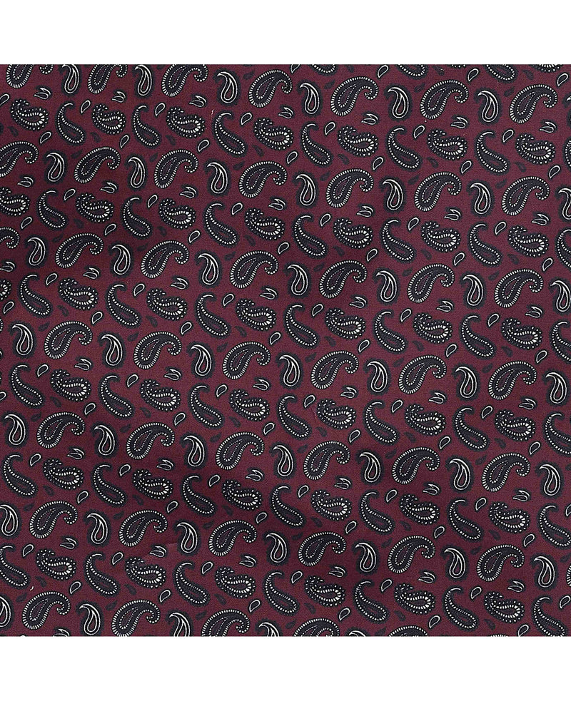 Burgundy Paisley Cotton Lounge Pants