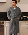 Charcoal Waffle Dressing Gown