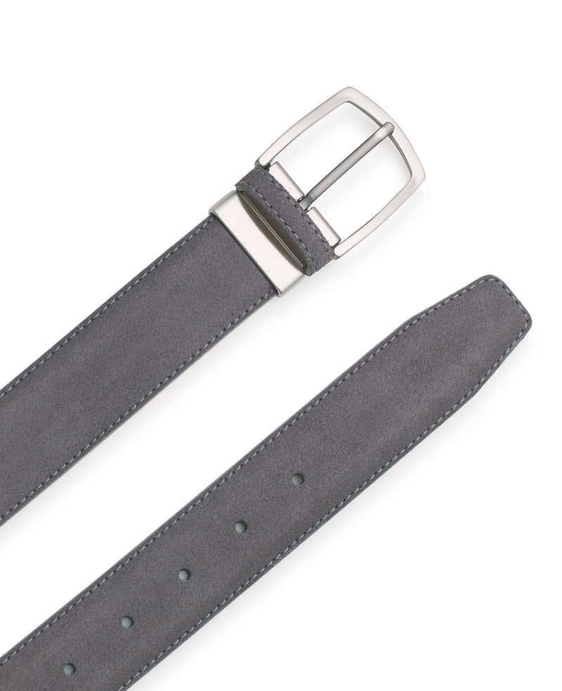 Men's Dark Grey Suede Belt