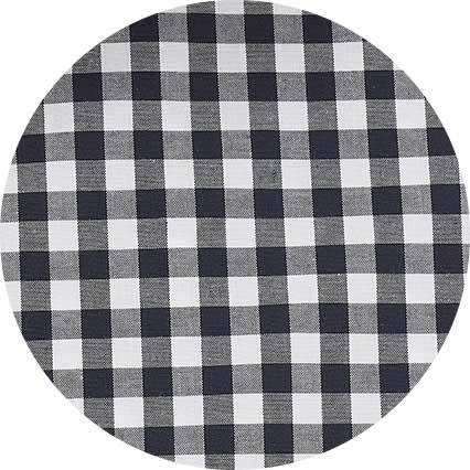 Dark Navy Gingham Check Slim Fit Formal Shirt - Single Cuff