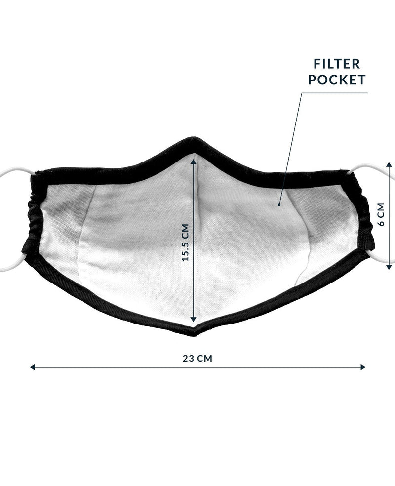 Inside Shot Of The Mask With Measurements