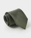 Khaki Green Twill Silk Tie