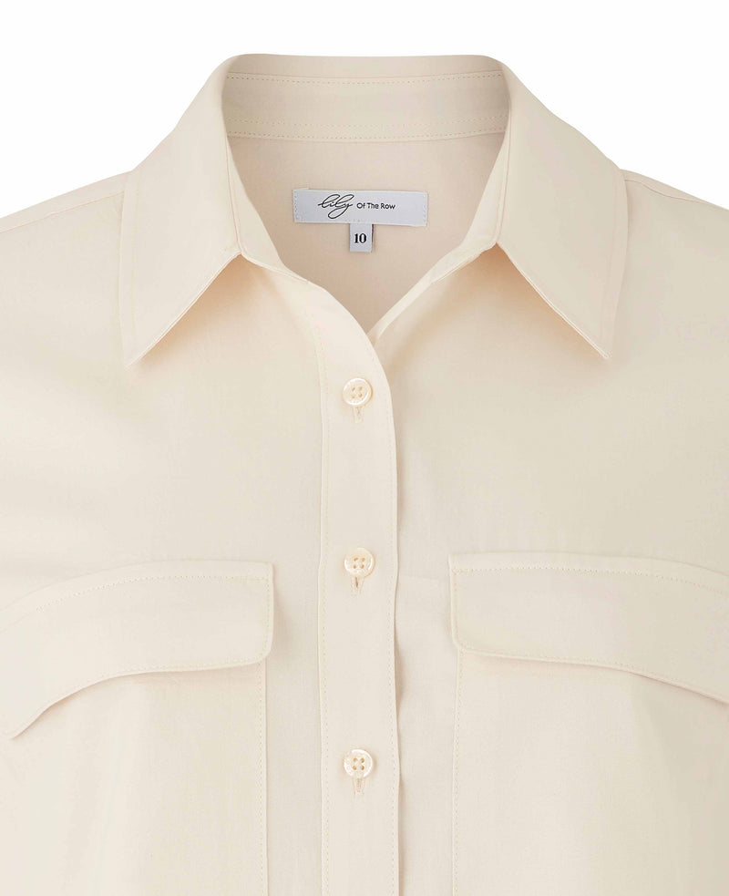 Women's Cream Modal Semi-Fitted Shirt