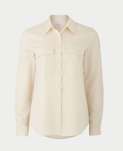 Women's Modal Semi-Fitted Shirt In Cream