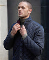 Navy Quilted Jacket with Recycled Outer