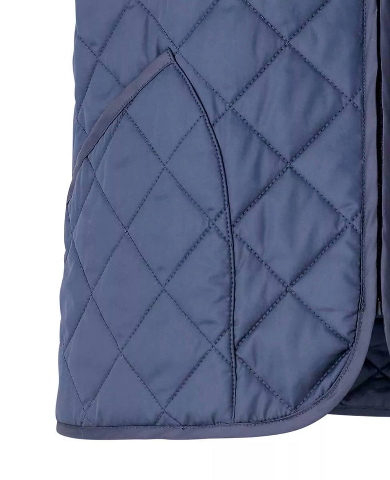 Navy Quilted Gilet