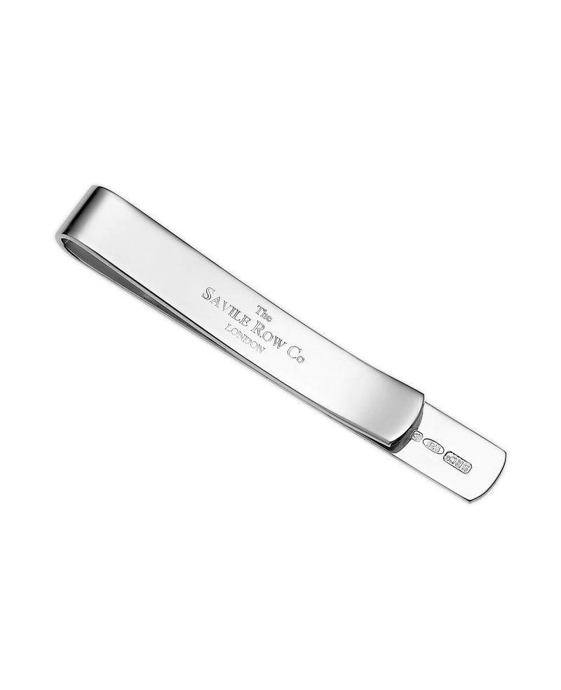 Engravable Sterling Silver Tie Clip