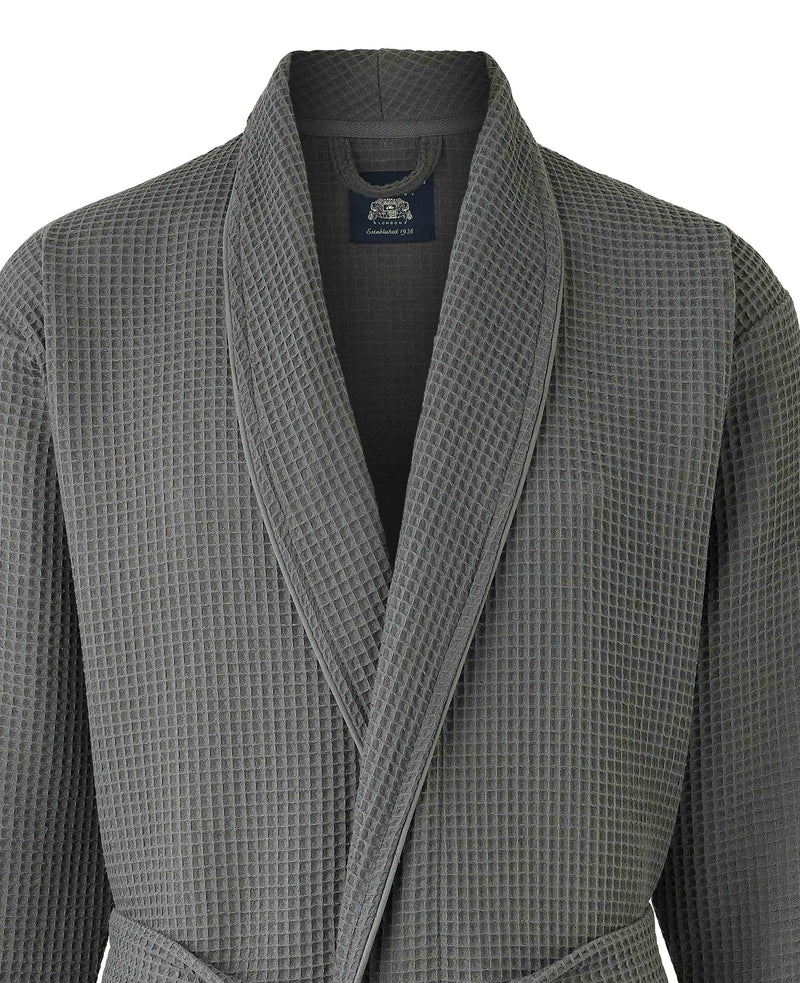 Charcoal Waffle Dressing Gown