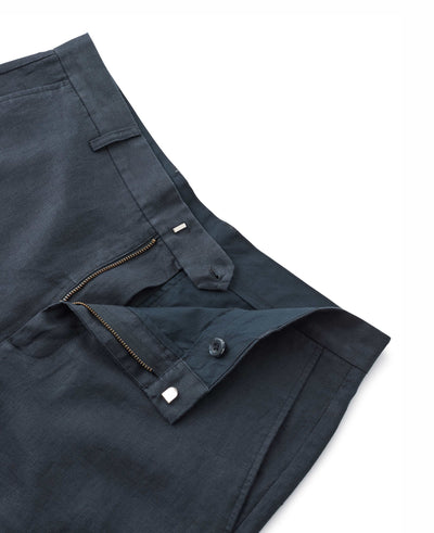 Navy Linen Trousers