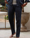 Navy Linen Trousers