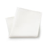 White Fine Twill Silk Pocket Square