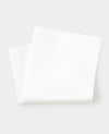 White Silk Pocket Square