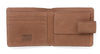 Tan Leather Classic Tab Coin Wallet