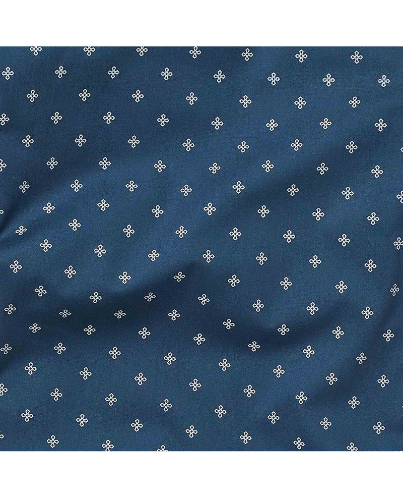 Navy Fleur-De-Lys Lounge Pants L