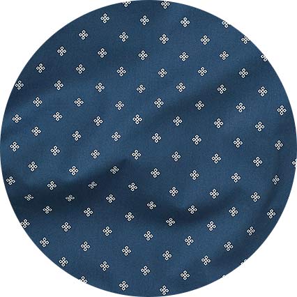 Navy Fleur-De-Lys Lounge Pants L