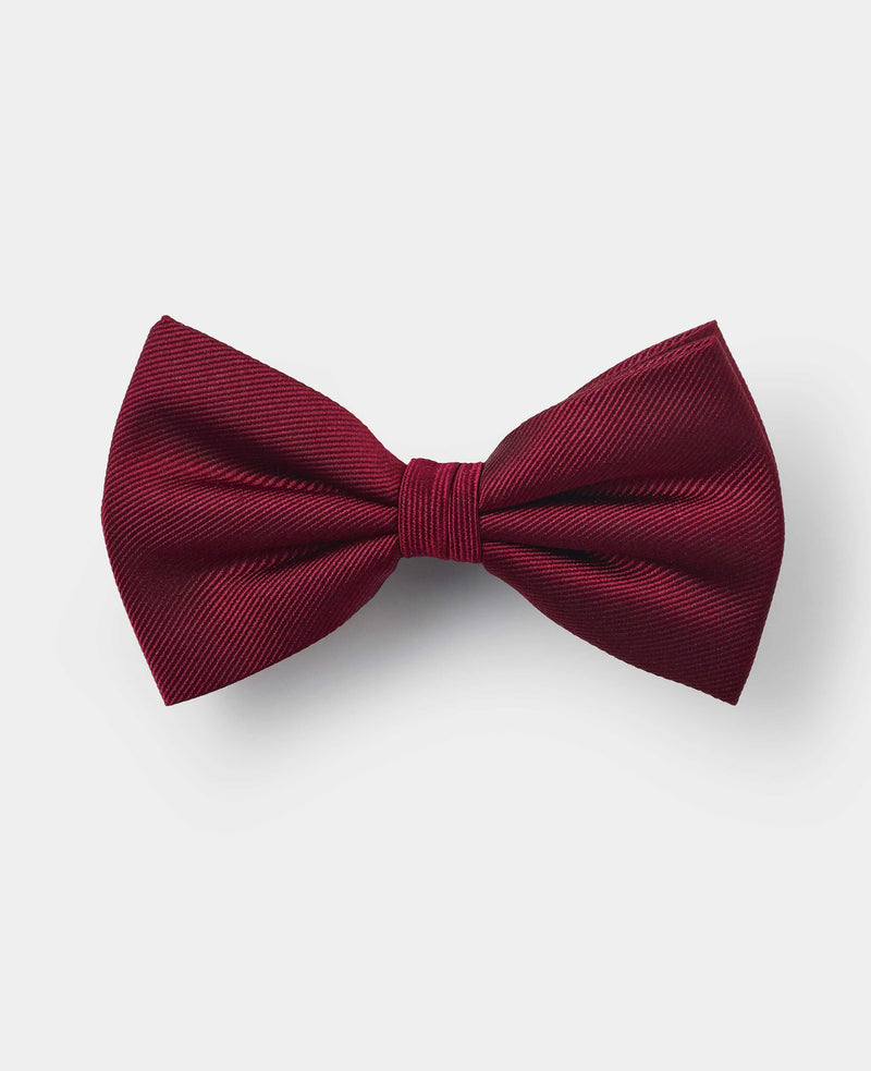 Men's Burgundy Pre-Tied Silk Bow Tie