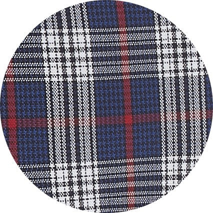 Navy White Red Check Classic Fit Casual Shirt