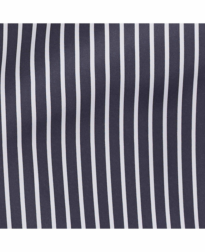 Navy White Reverse Stripe Recycled Swim Shorts