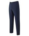 Navy Wool-Blend Suit Trousers