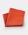 Orange Twill Silk Pocket Square