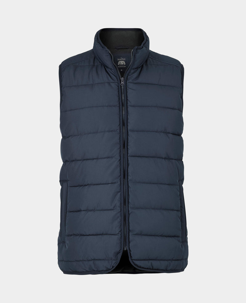 100% Recycled Navy Quilted Gilet