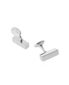 Sterling Silver Block Engravable Cufflinks