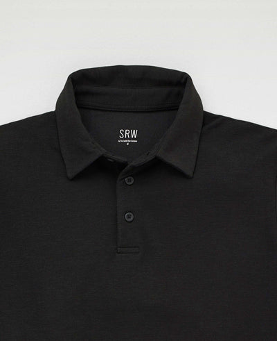 SRW Active Non-Iron Black Short Sleeve Polo Shirt