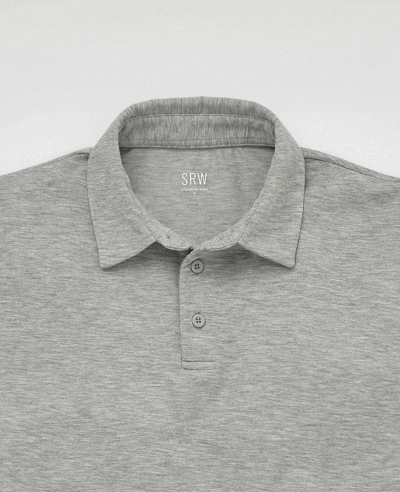 SRW Active Non-Iron Marl Grey Short Sleeve Polo Shirt