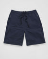 SRW Navy Stretch Loopback Cotton Blend Sweat Shorts