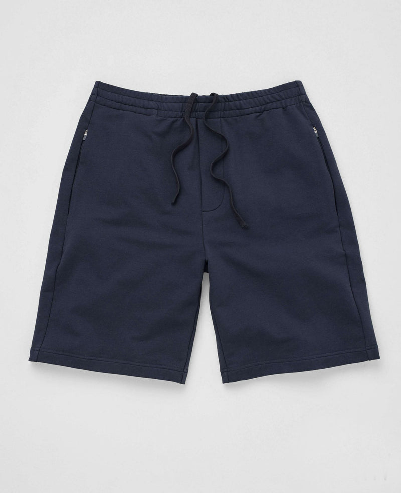 Men's Navy Loopback Stretch Cotton Active Sweatshorts