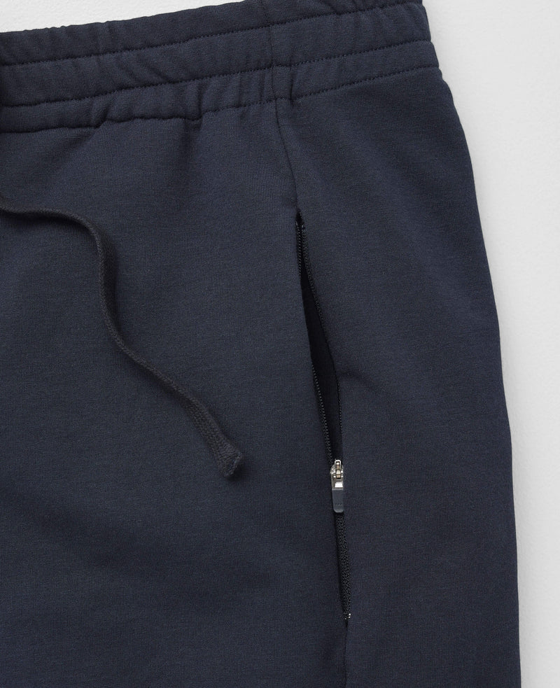 SRW Navy Stretch Loopback Cotton Blend Joggers