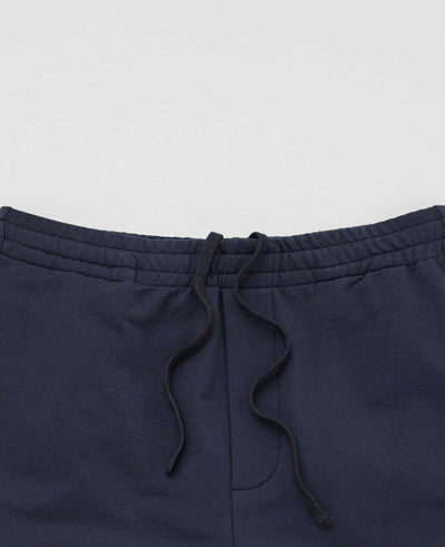 SRW Navy Stretch Loopback Cotton Blend Sweat Shorts